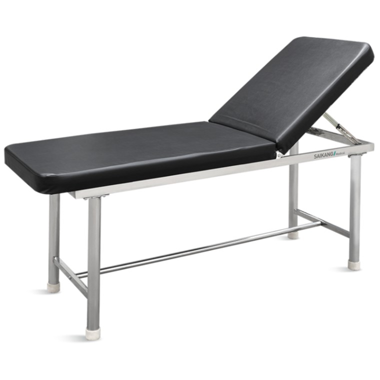 DIVAN D'EXAMEN DE CONSULATION 190X60X68 CM EN EPOXY. CREMAILLERE LEVE BUSTE MARQUE MEDLEUR