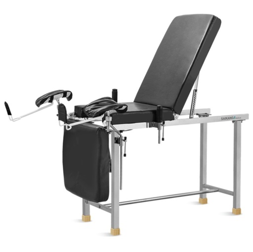 [A045-1] DIVAN GYNECOLOGIQUE DE CONSULTATION EN ACIER INOXYDABLE MARQUE MEDLEUR