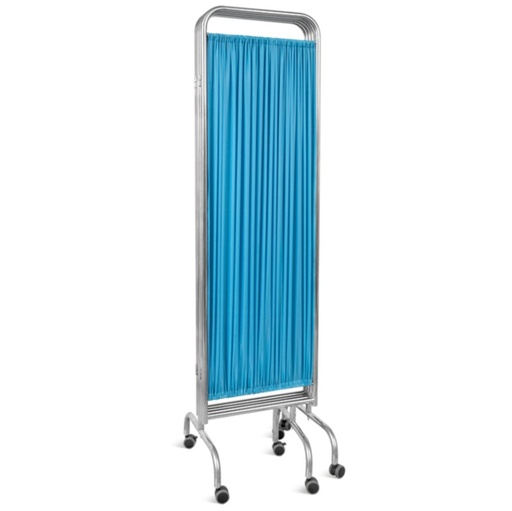[SKH049-3] PARAVENT 03 VOLETS SUR ROULETTES, STRUCTURE EN ACIER INOXYDABLE