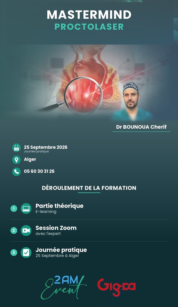 Formation Proctolaser  Dr Bounoua Cherif